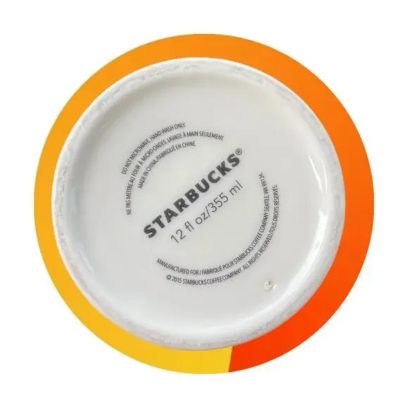 Starbucks 2015 Dot Collection Green Finger Paint Boy Ceramic Travel Mug 12oz - Picture 5 of 6